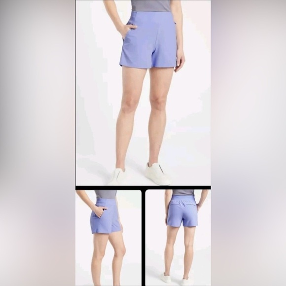 NWT Athleta Women's Plus Size 20 Brooklyn Shorts Victorian Periwinkle Active 2X - Picture 4 of 16